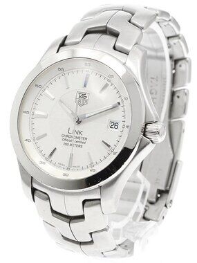 TAG HEUER Link WJF5111 Date Silver Dial Automatic Men's Watch_953612